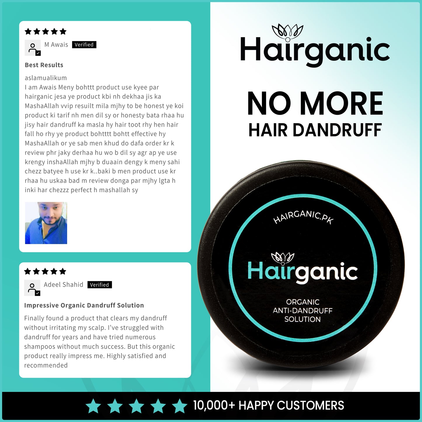 Hairganic Organic Anti Dandruff Solution