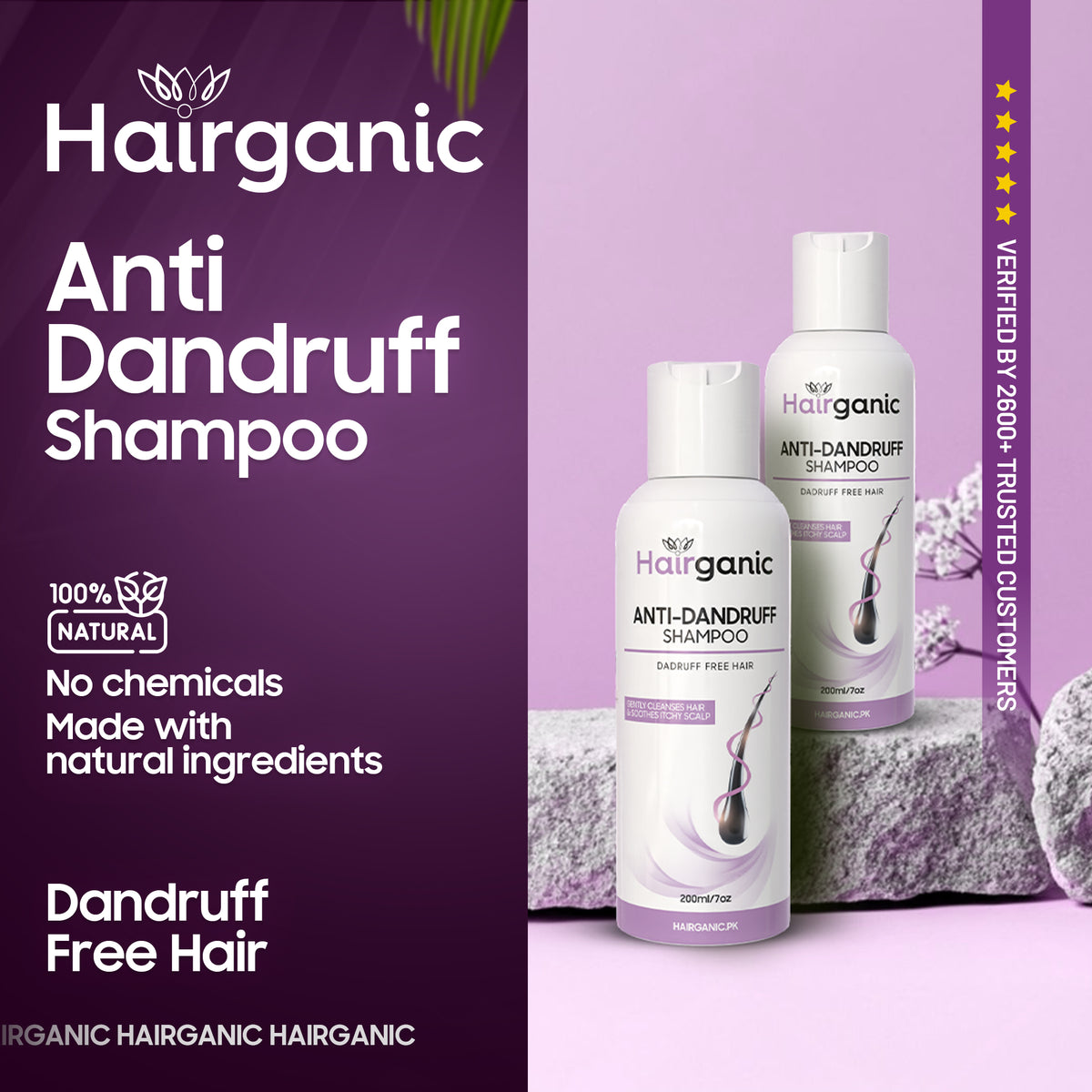 Anti-Dandruff Shampoo – Soothes Itchy Scalp & Cleanses Gently
