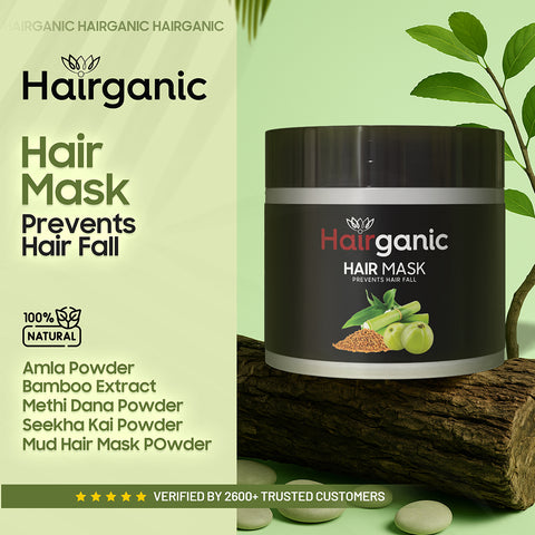 Hairganic Herbal Hair Mask – Prevents Hair Fall & Strengthens Roots