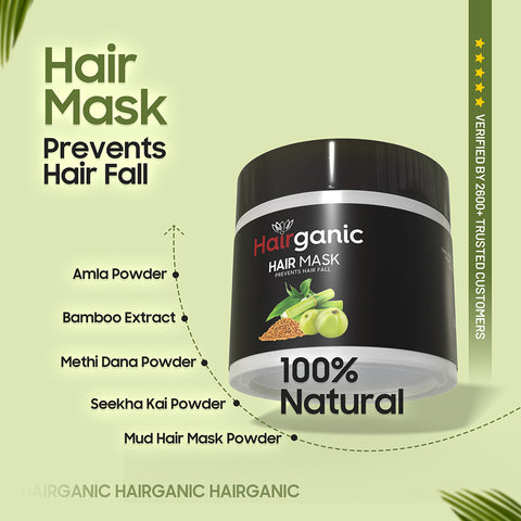 Hairganic Herbal Hair Mask – Prevents Hair Fall & Strengthens Roots