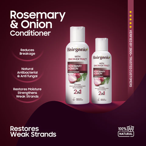 Hairganic sulphate free conditioner Pakistan — rosemary, onion extract, PCSIR lab tested formula