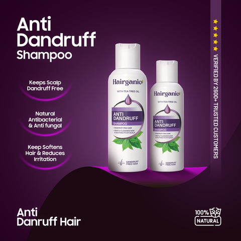 Hairganic Anti-Dandruff Shampoo Pakistan — Removes Flakes, Calms Itchy Scalp, PCSIR Lab Tested