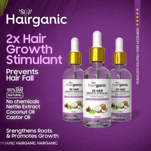 2X Hair Growth Stimulant – Strengthens Roots & Prevents Hair Fall