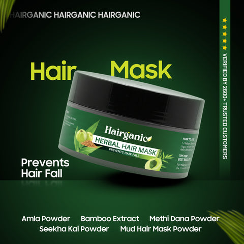 Herbal hair mask powder pack with Amla, Methi Dana and Shikakai — Hairganic Pakistan