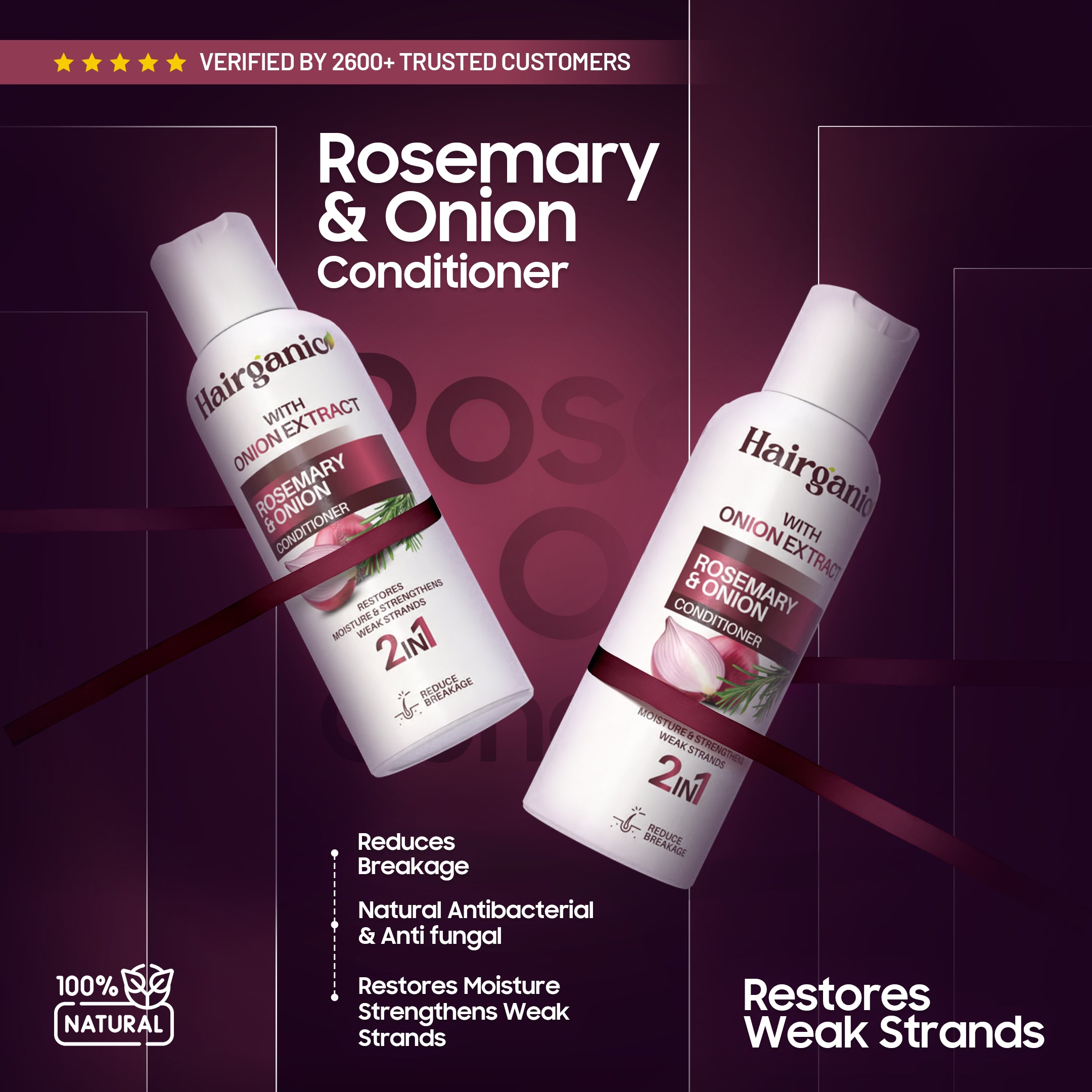 Hairganic sulphate free conditioner Pakistan — rosemary, onion extract, PCSIR lab tested formula