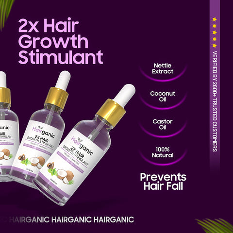 2X Hair Growth Stimulant – Strengthens Roots & Prevents Hair Fall