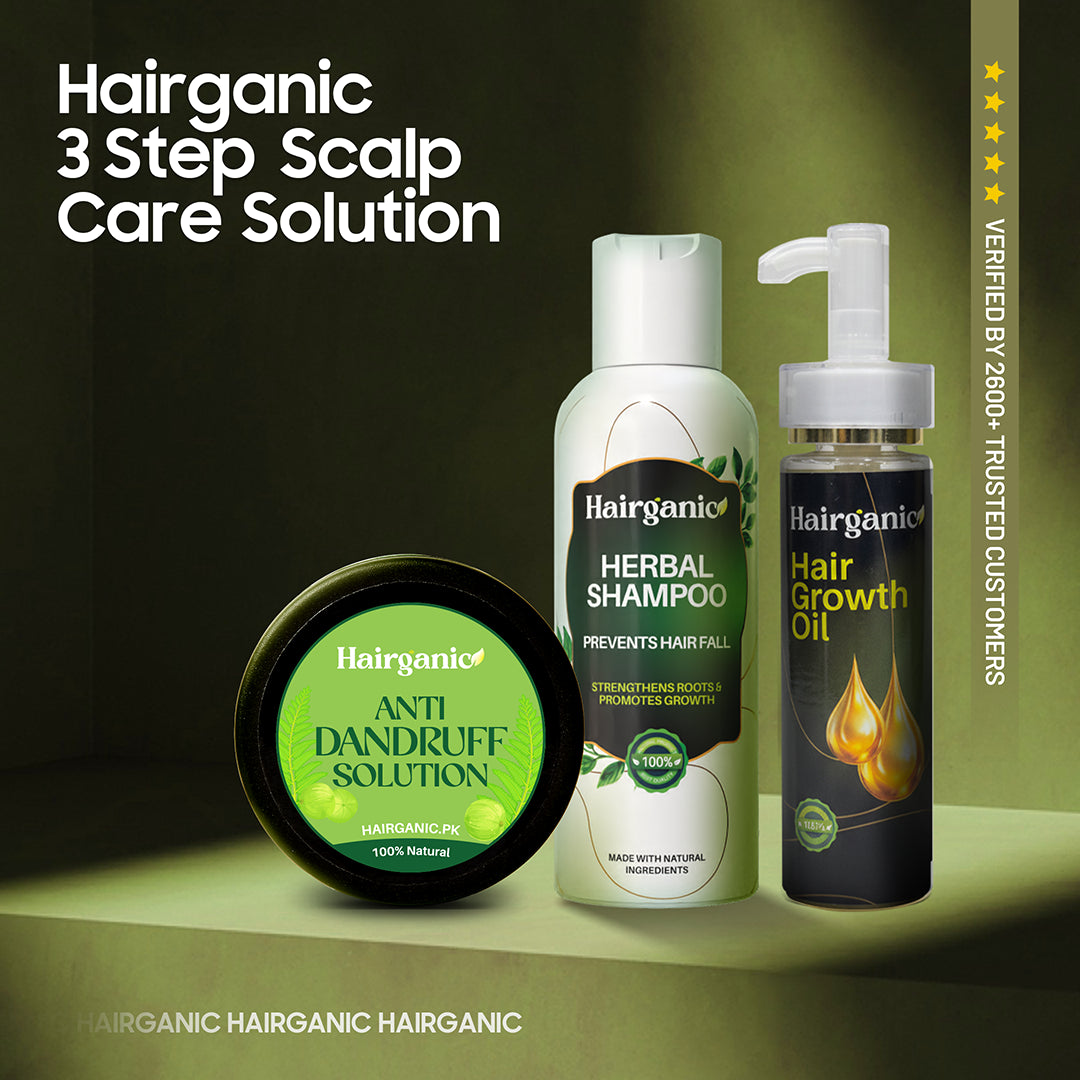 Hairganic Scalp Rescue Growth Kit Pakistan — Treats Scalp, Promotes Hair Growth, PCSIR Tested