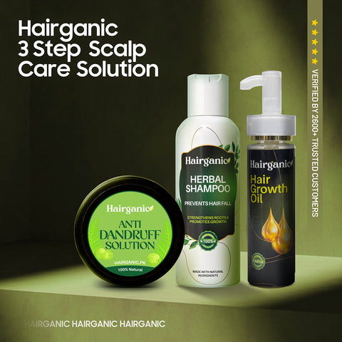 Hairganic Scalp Rescue Growth Kit Pakistan — Treats Scalp, Promotes Hair Growth, PCSIR Tested