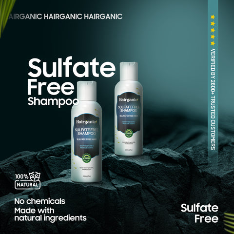 Hairganic Sulfate Free Shampoo Pakistan — Gentle Cleanse, Frizz-Free, PCSIR Lab Tested