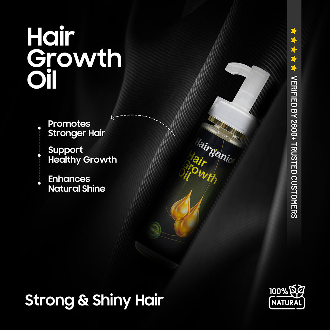 Best hair growth oil in Pakistan — Hairganic herbal organic formula, PCSIR certified