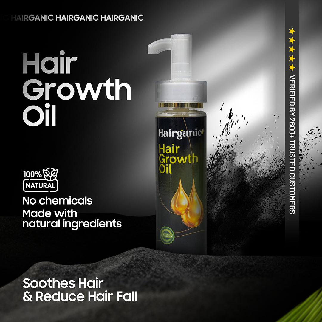 Best hair growth oil in Pakistan — Hairganic herbal organic formula, PCSIR certified