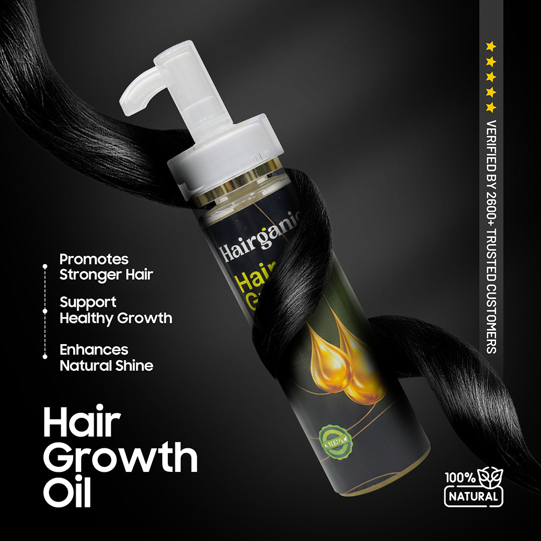Hairganic Herbal Hair Growth Oil Pakistan — Stops Hair Fall, Nourishes Scalp, PCSIR Lab Tested