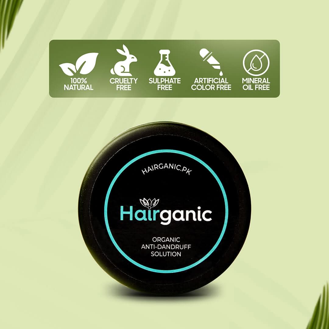 Hairganic Organic Anti Dandruff Solution - 🎁Get Free Hair Oil + Free Delivery - Hairganic