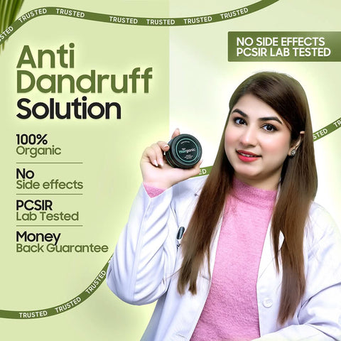 Hairganic Organic Anti Dandruff Solution - 🎁Get Free Hair Oil + Free Delivery - Hairganic